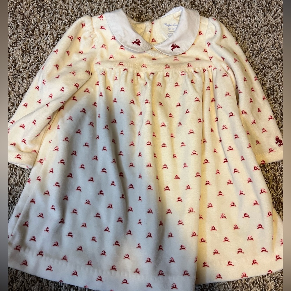 Like New Ralph Lauren Baby Girl Dress Size 6 Months